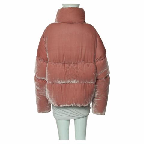 Moncler pink deals velvet jacket